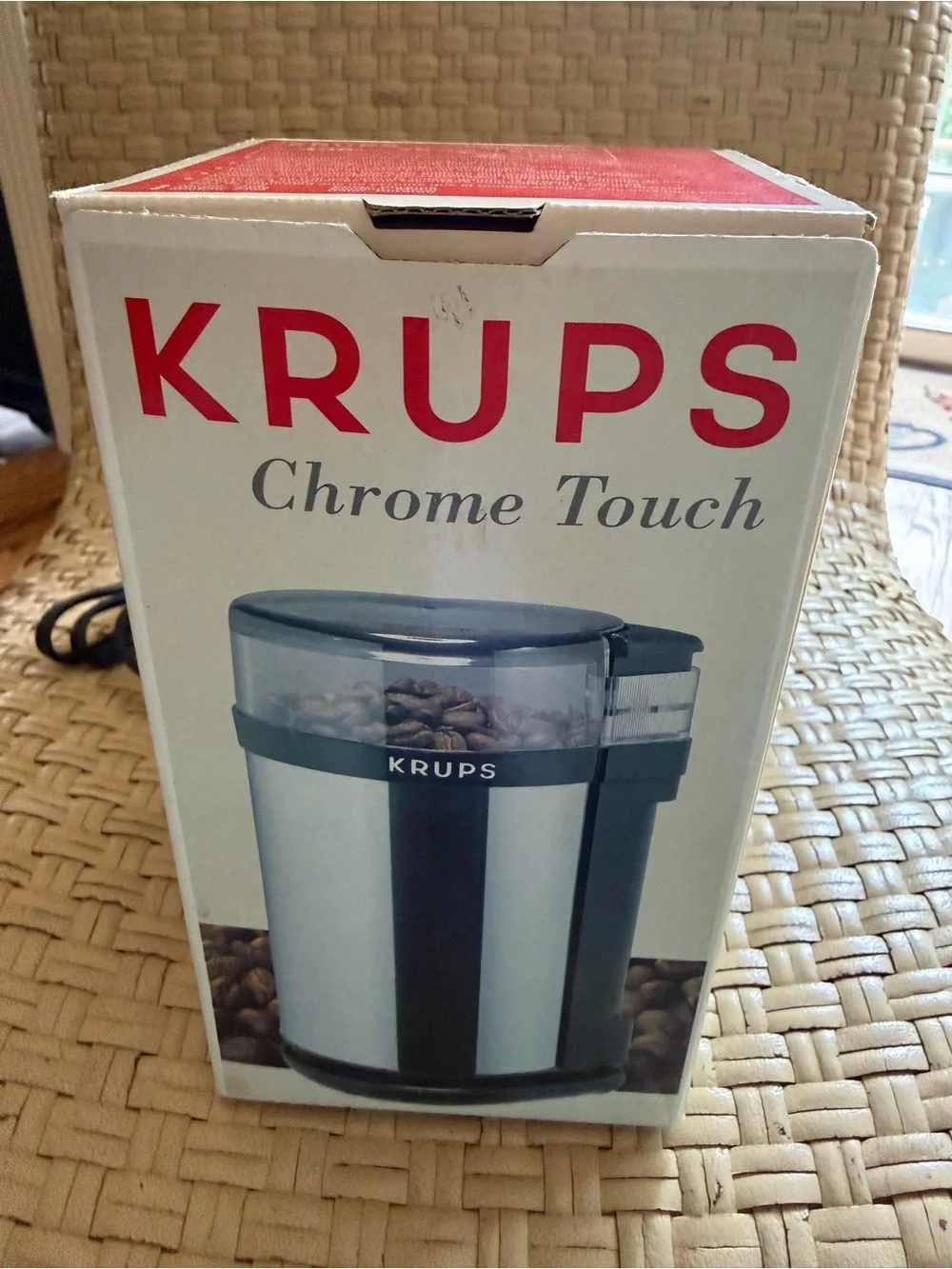 KRUPS Electric Coffee Grinder - Chrome & Black